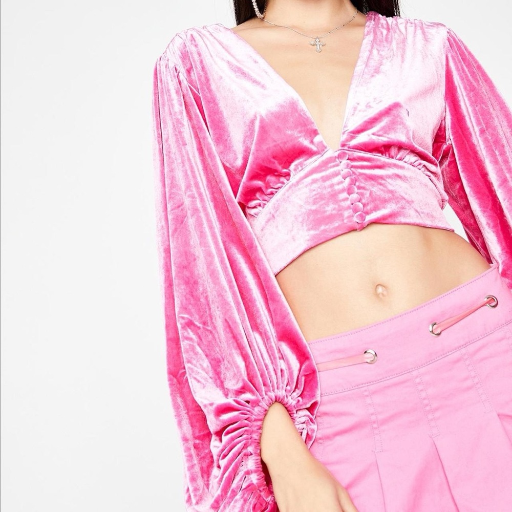 NEW Signature8 Velvet Corset Blouse